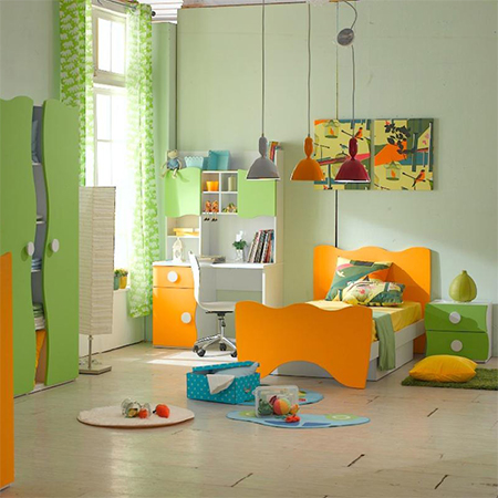 colourful children kids bedroom decorating ideas