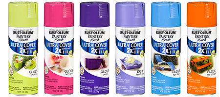rust oleum 2x ultra cover spray range primary colours