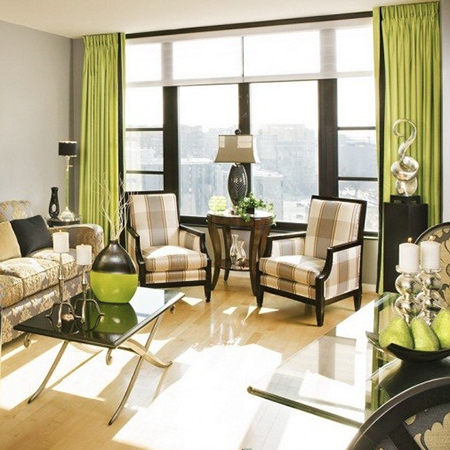 Winter home decorating with window treatments