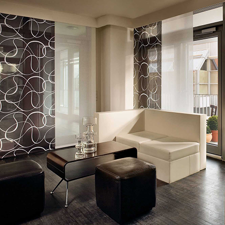 dress windows with curtain panels in winter to keep out chills and draughts and warm a home