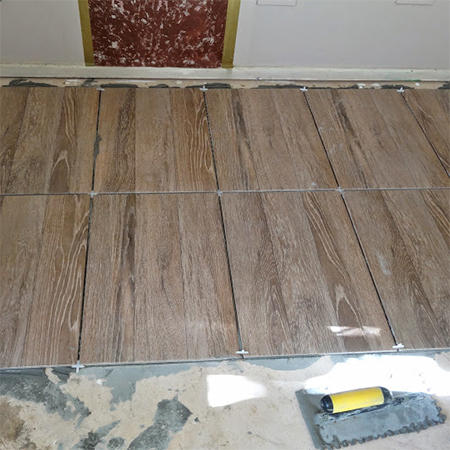 cut the outside tiles last and lay these at the end