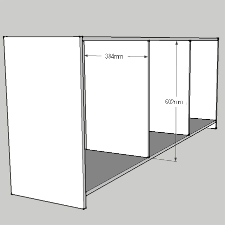 DIY library bookcase with ladder