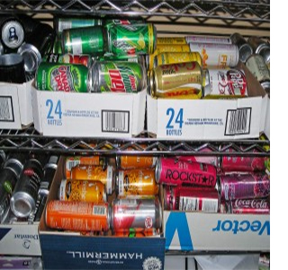 Mosaic art using recycled aluminium cans