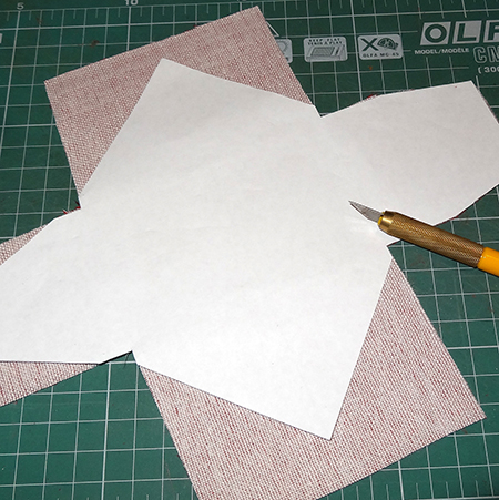 cut fabric to fit for fabric, suede, pleather or leather cellphone holder