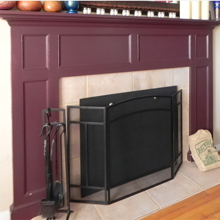 make fireplace cover to block out draughts from chimney