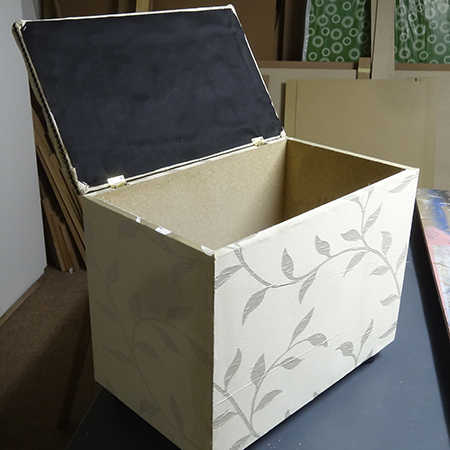 how to make a diamond tufted upholstered ottoman