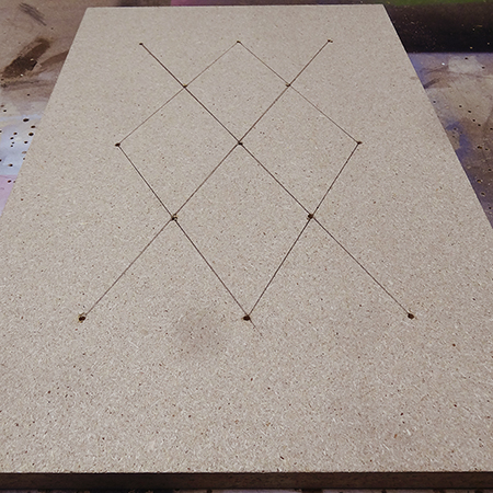 Cheat's diamond-tufted ottoman