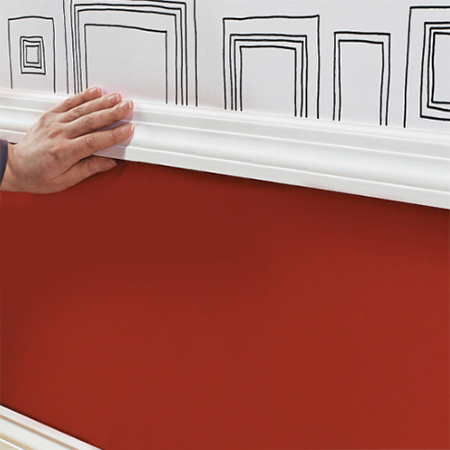 Graphic wall art for entrance