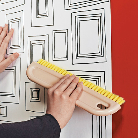 Graphic wall art for entrance