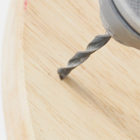 Make a hanging bedside shelf