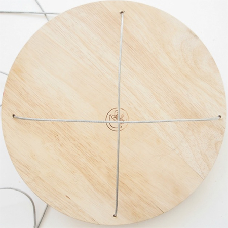 Make a hanging bedside shelf