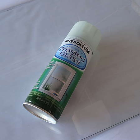 rustoleum frosted glass spray in sea glass