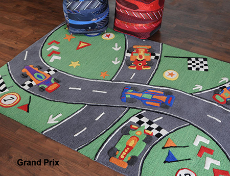 Colourful designer rugs for kid's rooms