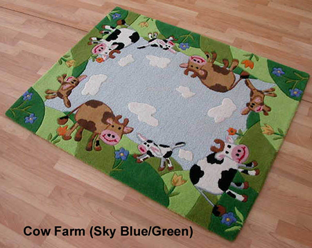 Colourful designer rugs for kid's rooms