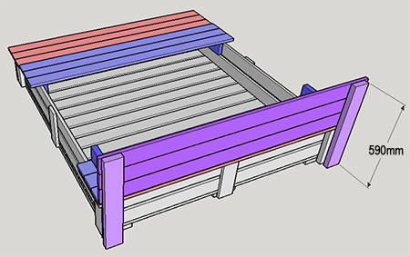 Build a covered sandpit