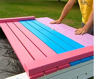 Build a covered sandpit