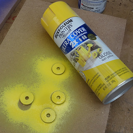 Table gets a Moroccan makeover with rustoleum sun yellow