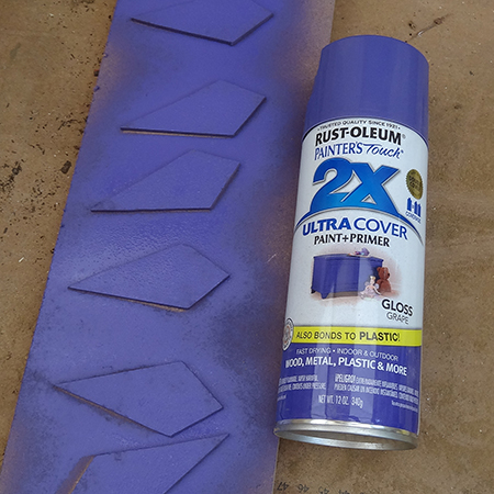 Table gets a Moroccan makeover with rustoleum grape