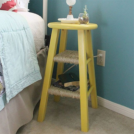 Rope wrapped stool