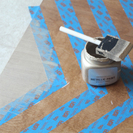 Make your own chevron wall art