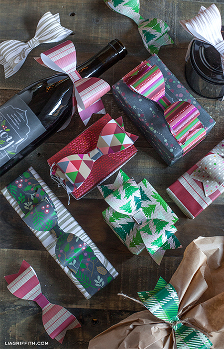 paper bows party christmas festive decorations