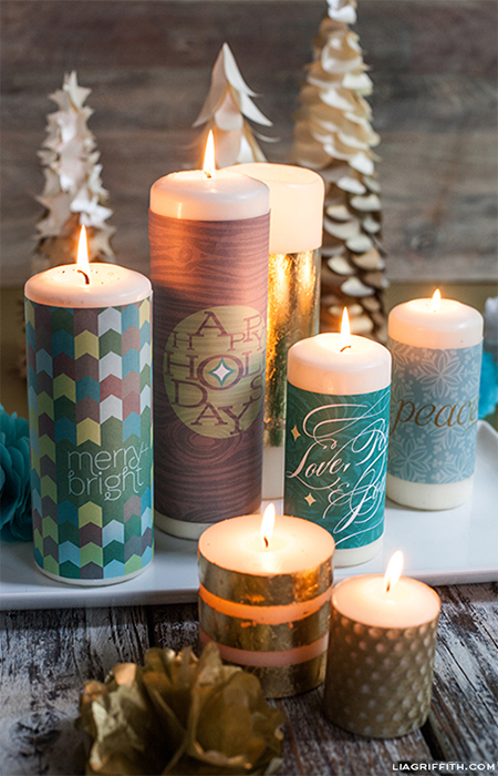 candle wrappers christrmas tree festive holiday decorations