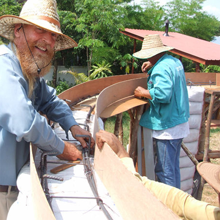Build an earthbag rondavel