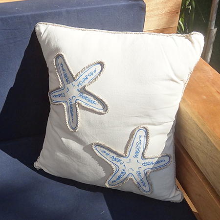 Making upholstered cushions for outdoor sofa
