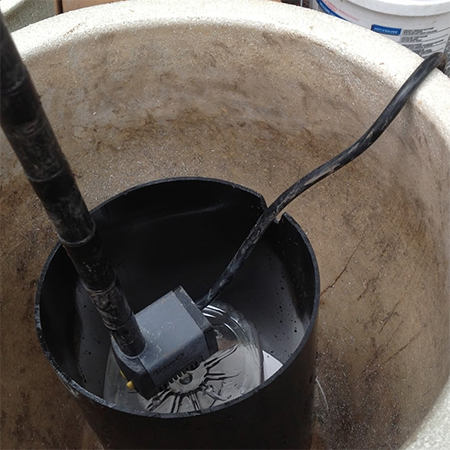 Cool water feature for a hot garden