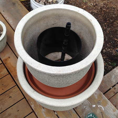 Cool water feature for a hot garden