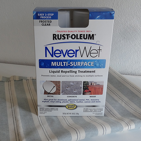 rustoleum never wet waterproof and stain proof fabric