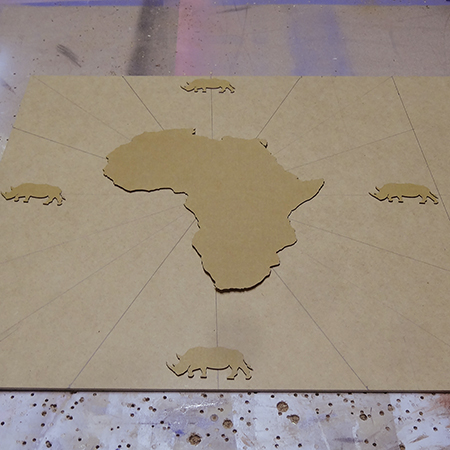 rhino wall clock memo board craft ideas