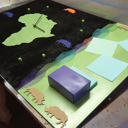 rhino wall clock memo board craft ideas