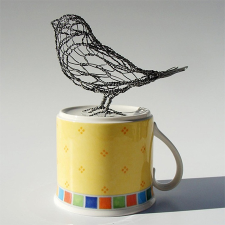 crafty ideas wire bird sculpture