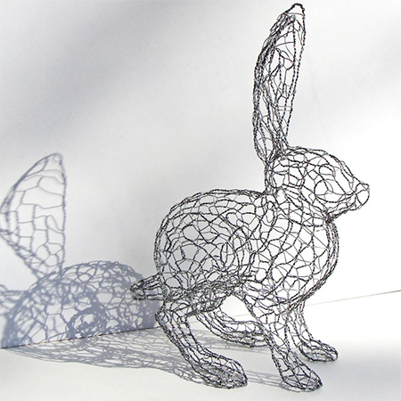 crafty ideas wire hare sculpture