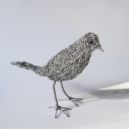 crafty ideas mesh wire bird sculpture