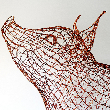 crafty ideas wire piglet pig sculpture