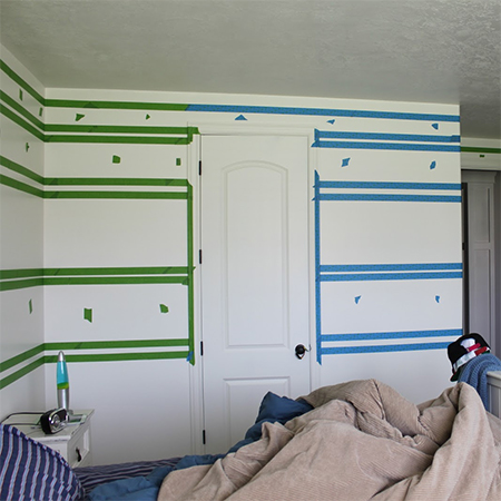 Before and after teen boys bedroom makeover