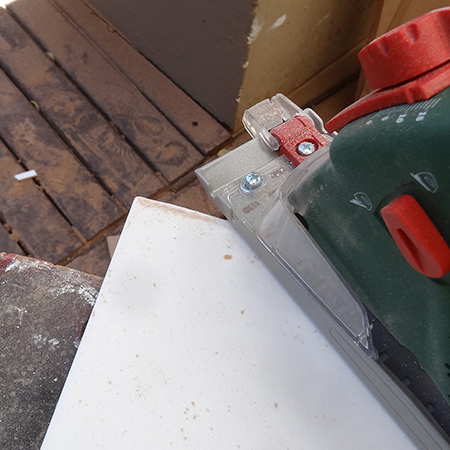 Bosch PKS 16 Multi Circular Saw mess free cutting