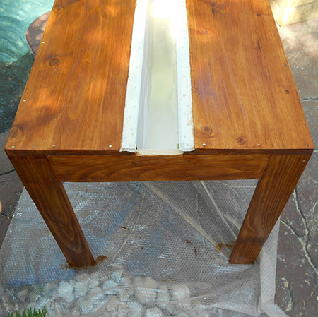 woodoc 50 or 55 exterior sealer for outdoor garden table