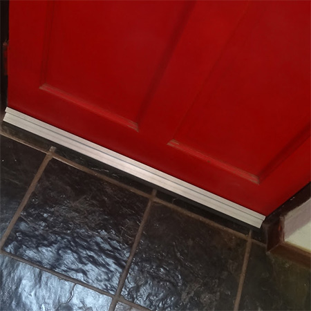 how to fit door sweep or draft excluder