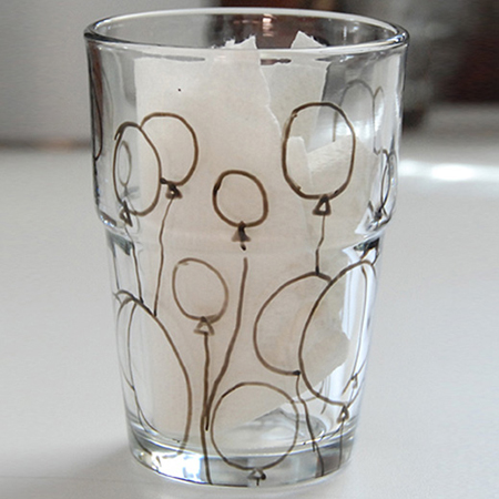 Decorate with glass stain