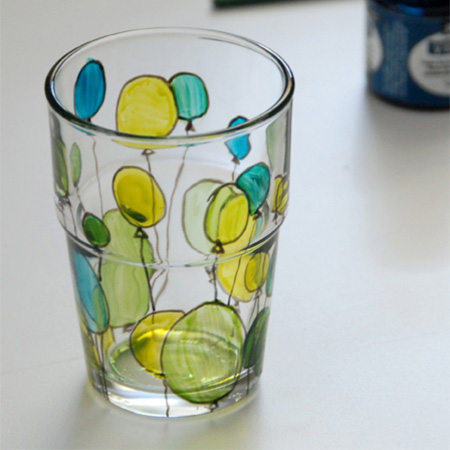 Decorate with glass stain