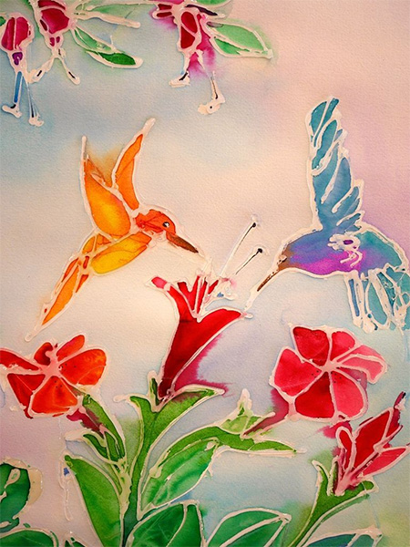 You can use a glue gun for various projects, but here's a way to use a glue gun to make colourful wall art