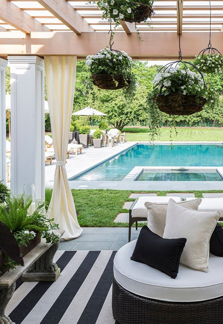 plan for a swimming pool in the garden