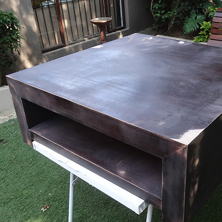 Paint furniture with home made chalk paint