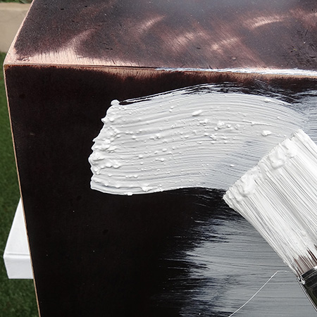 Paint furniture with home made chalk paint