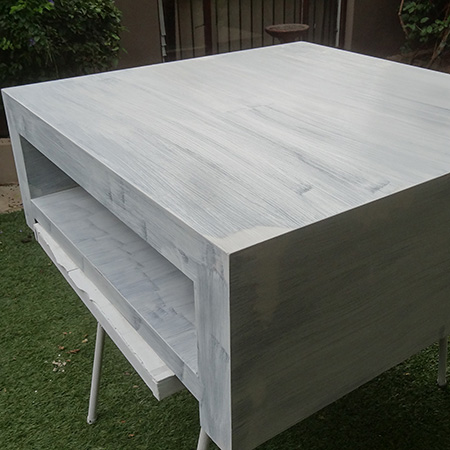 Paint furniture with home made chalk paint