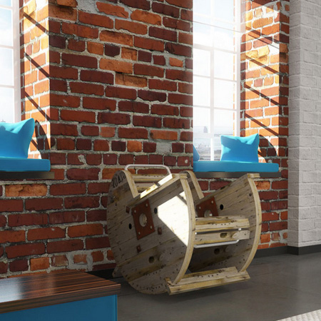 Cable spool chairs for garden or patio