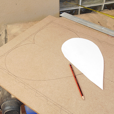 Heart mirror for little girl's bedroom